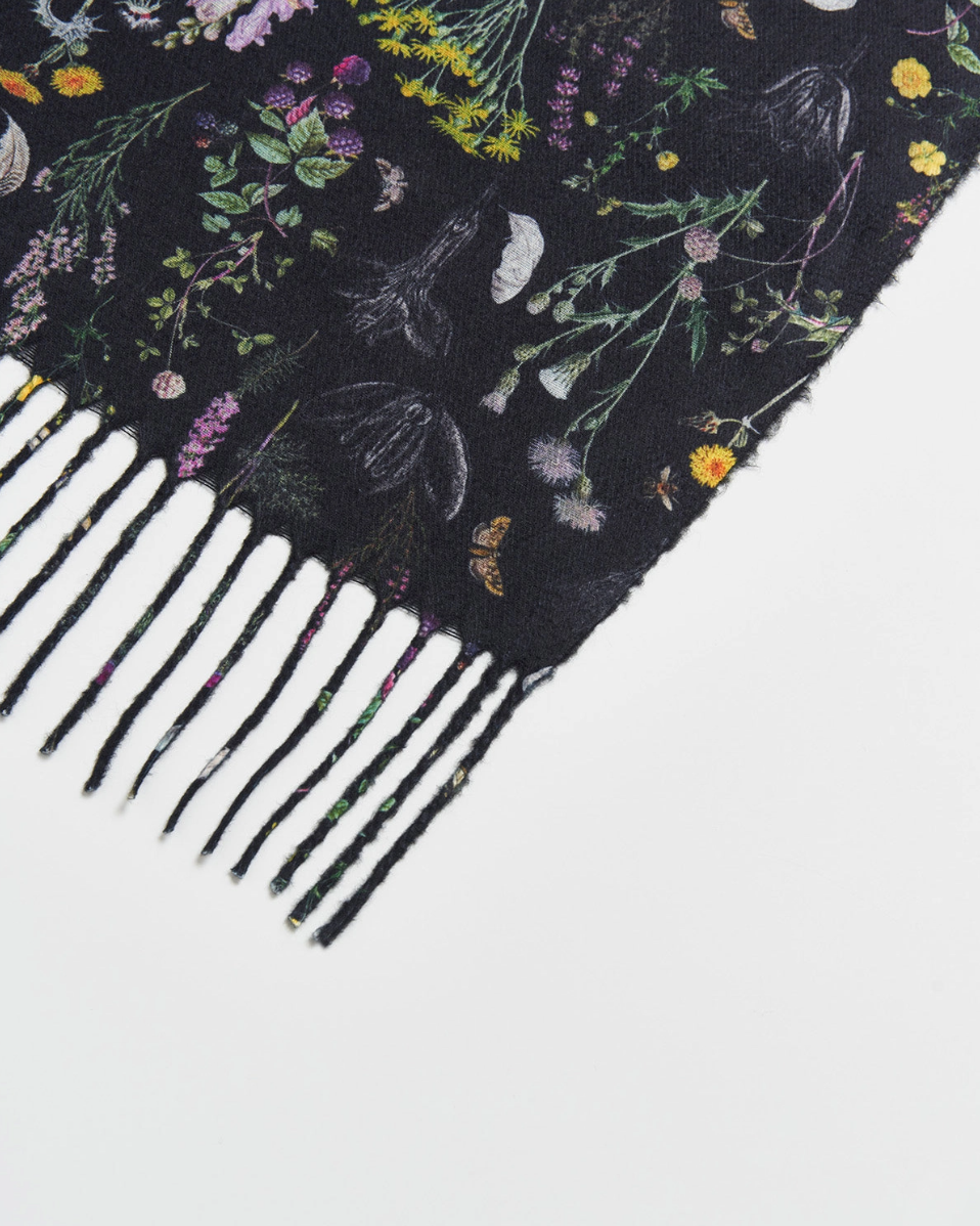 •DARK WILDERNESS• fringed scarf