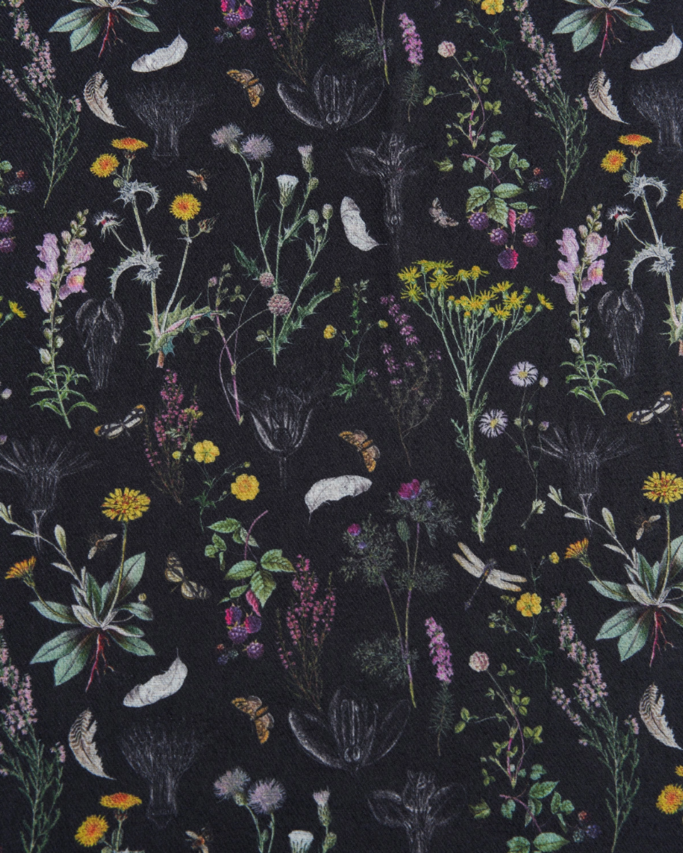 •DARK WILDERNESS• fringed scarf