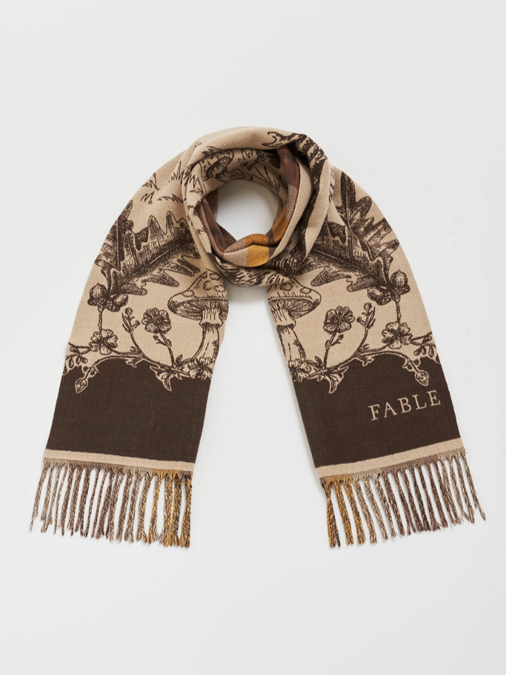 •WOODLAND TALES• double sided jacquard scarf