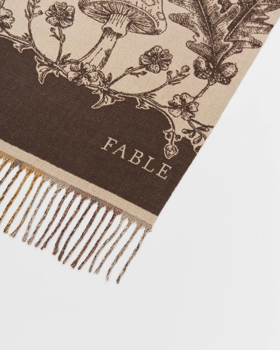 •WOODLAND TALES• double sided jacquard scarf