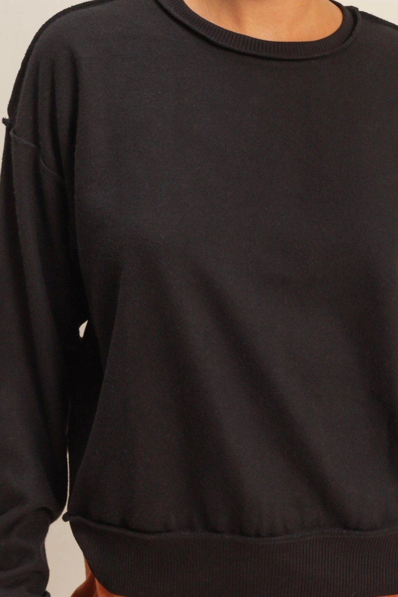 •CARLA• exposed seam sweatshirt