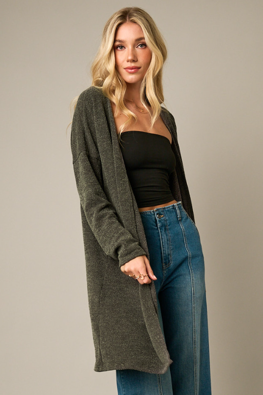 •ROCHELLE• waffle knit cardigan