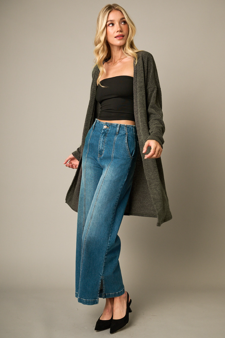 •ROCHELLE• waffle knit cardigan