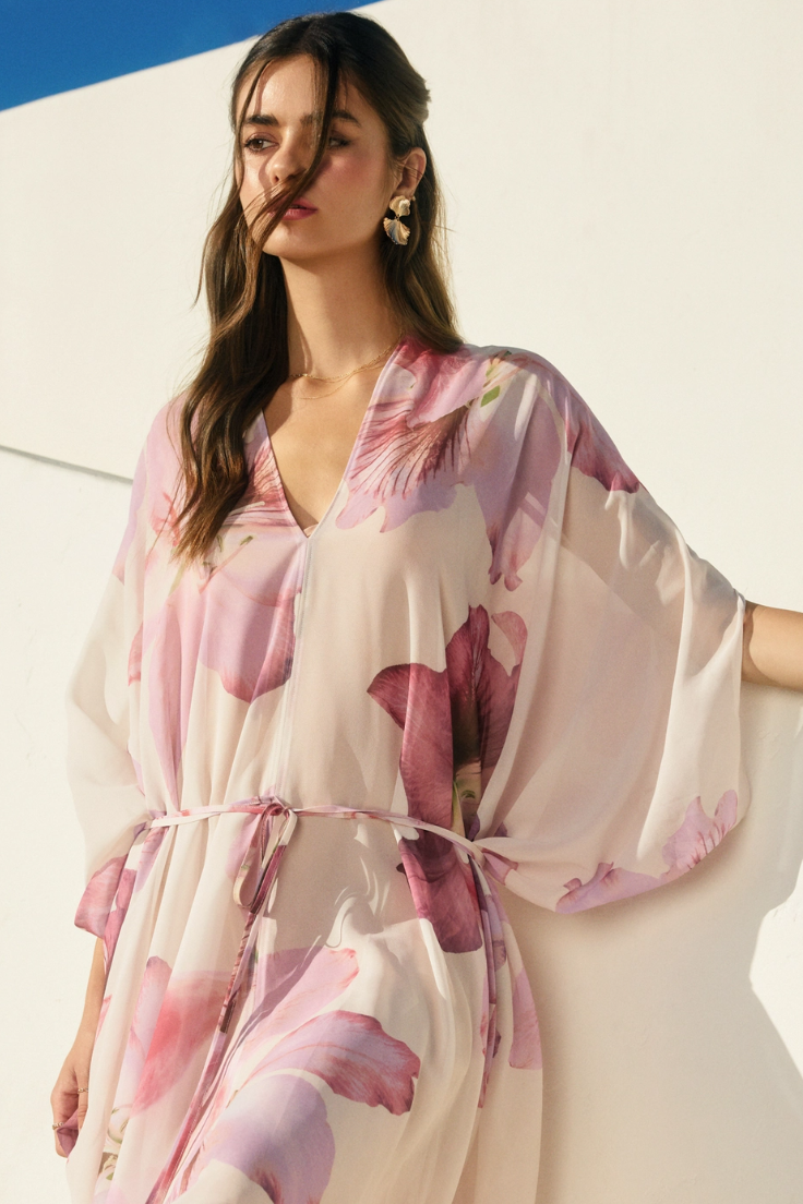 •EMANI• floral midi dress