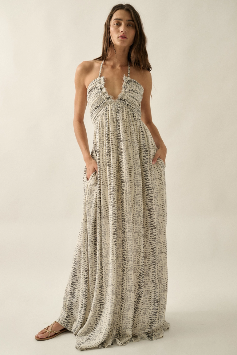 •ARENAL• halter maxi dress