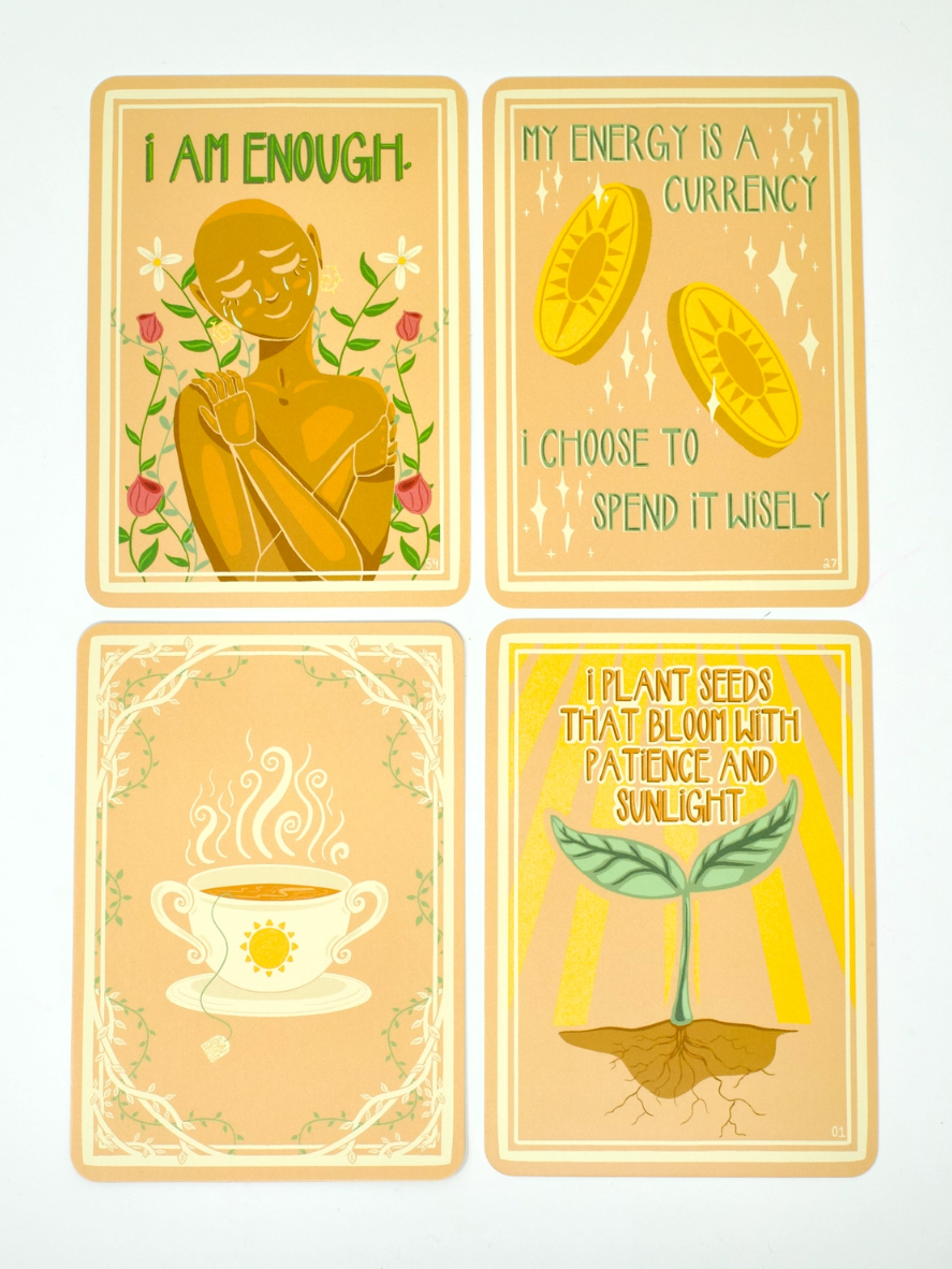 •SUN-STEEPED• affirmation card deck