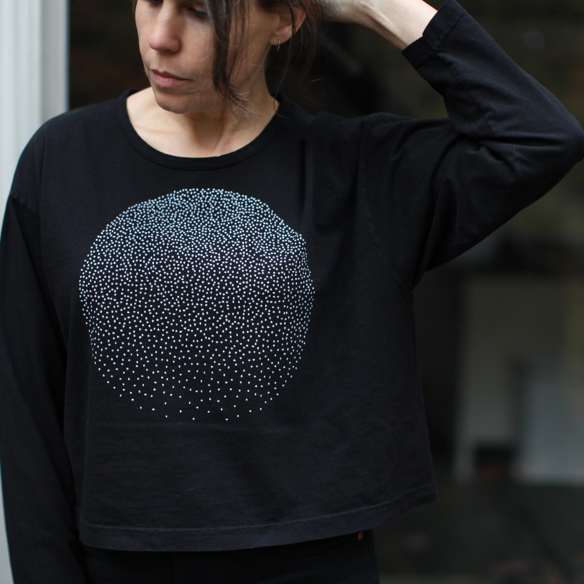 •FULL MOON• heavyweight cotton long sleeve top (USA)