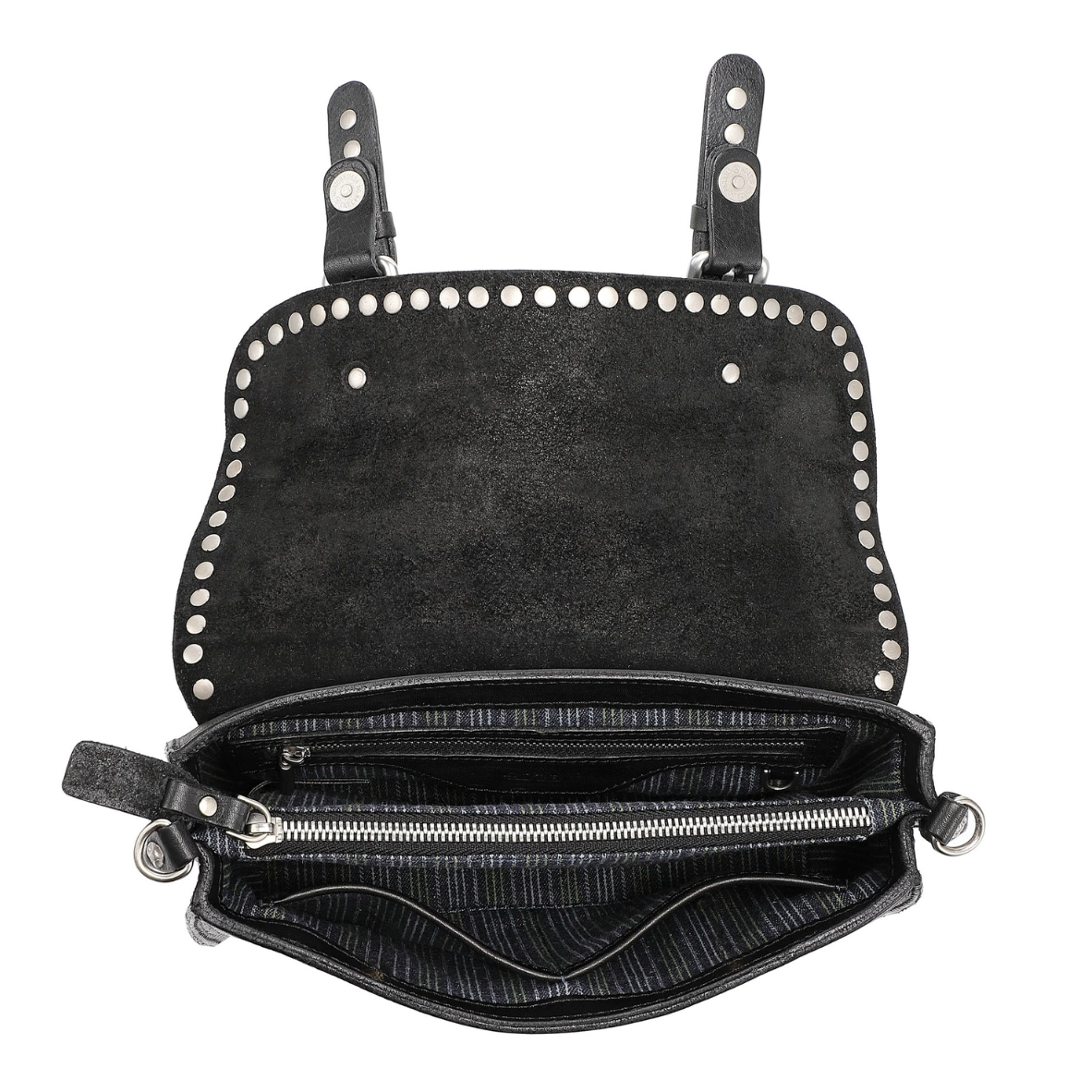 •LONDON• genuine leather studded crossbody
