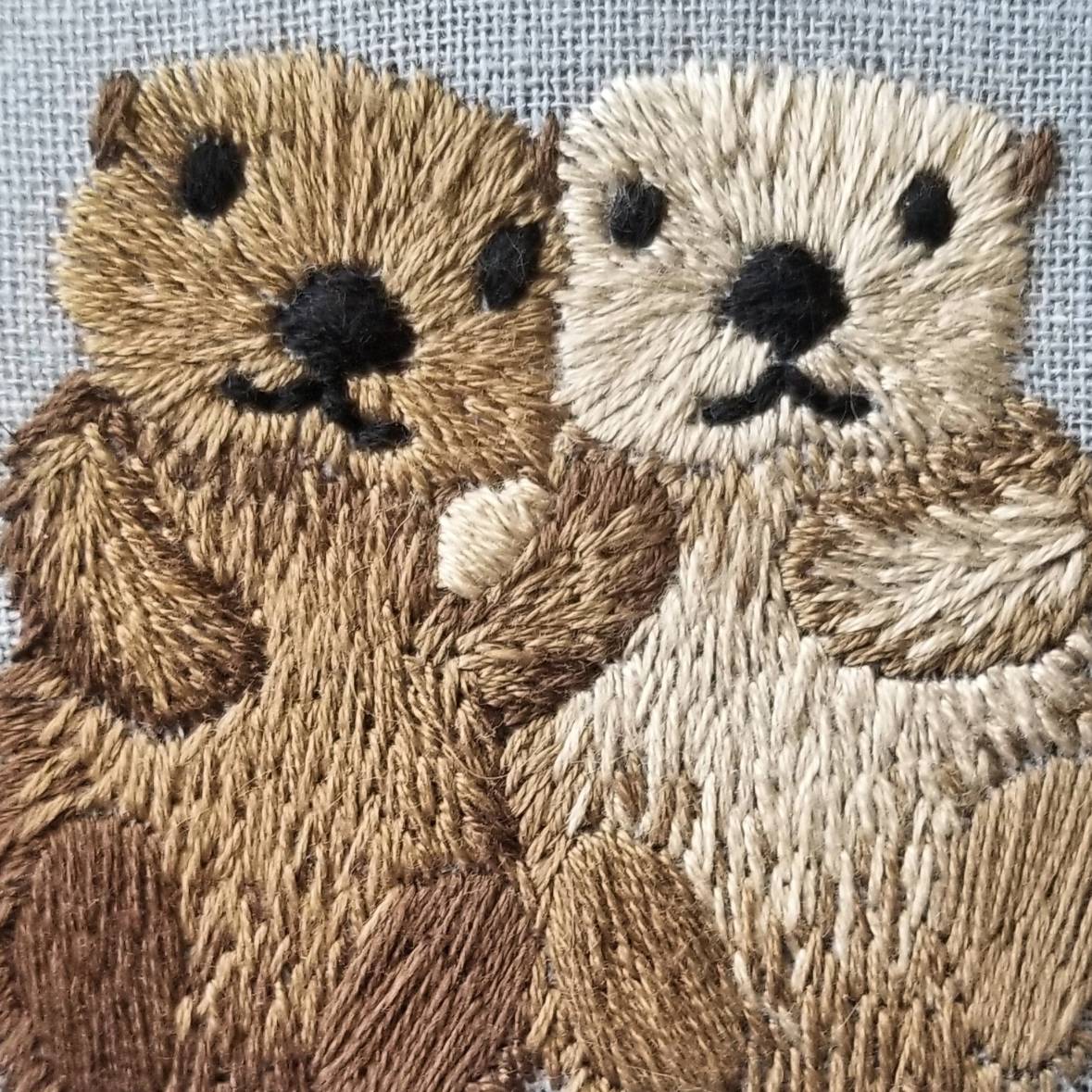 •OTTERLY ADORABLE• intermediate embroidery kit