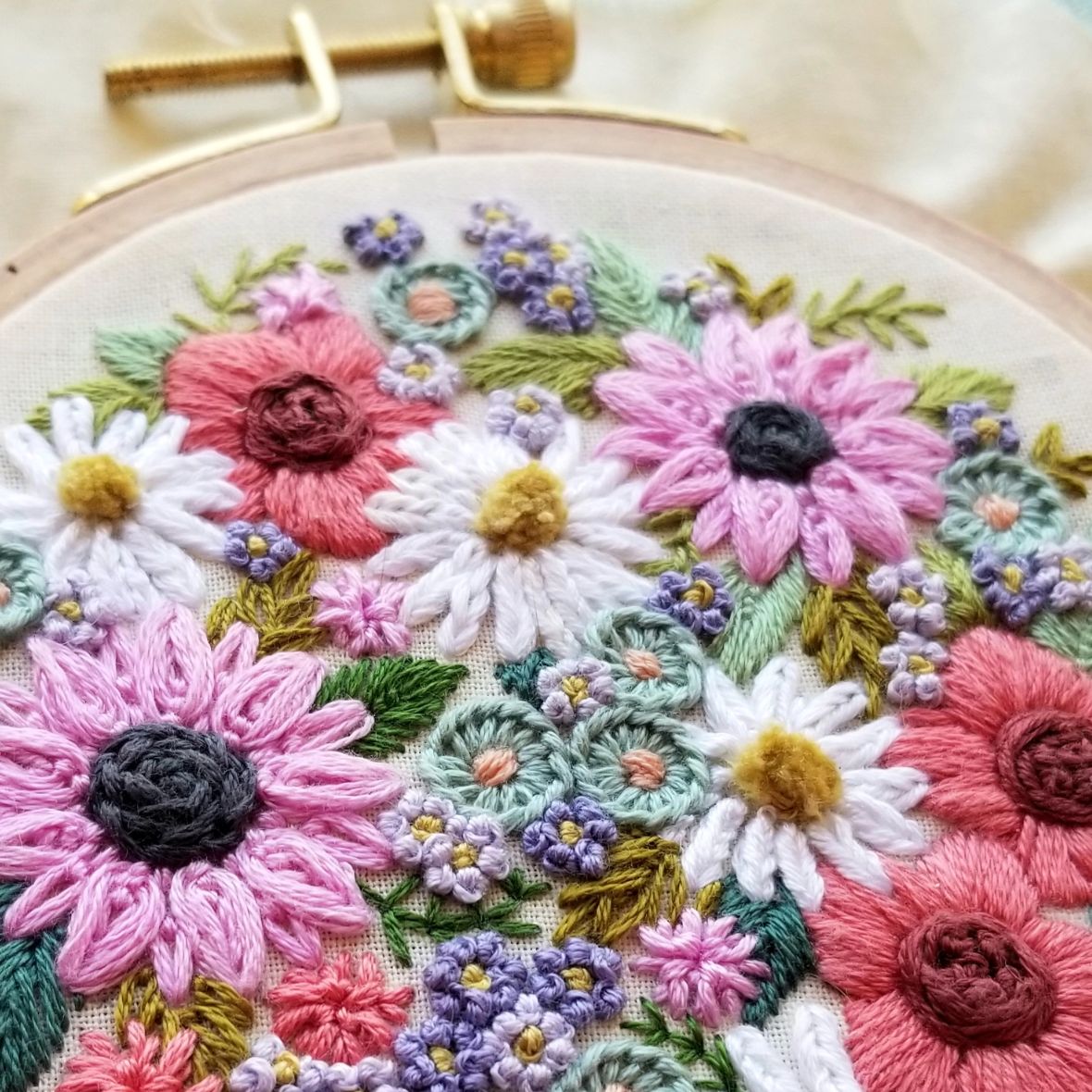 •WILDFLOWER SAMPLER• beginner-ish friendly embroidery kit