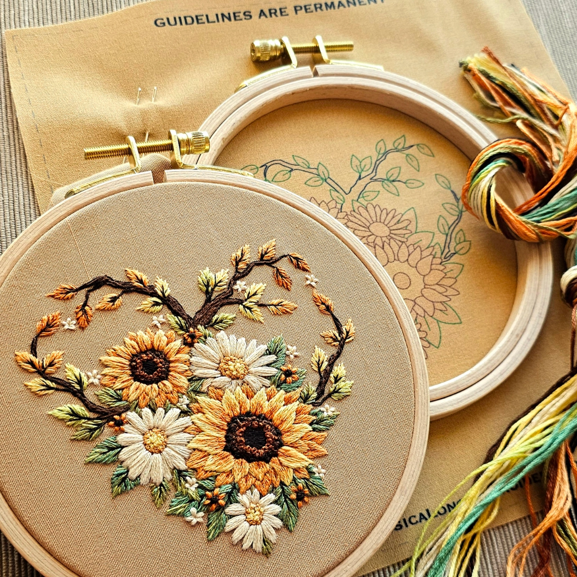 •FALL IN LOVE• intermediate embroidery kit
