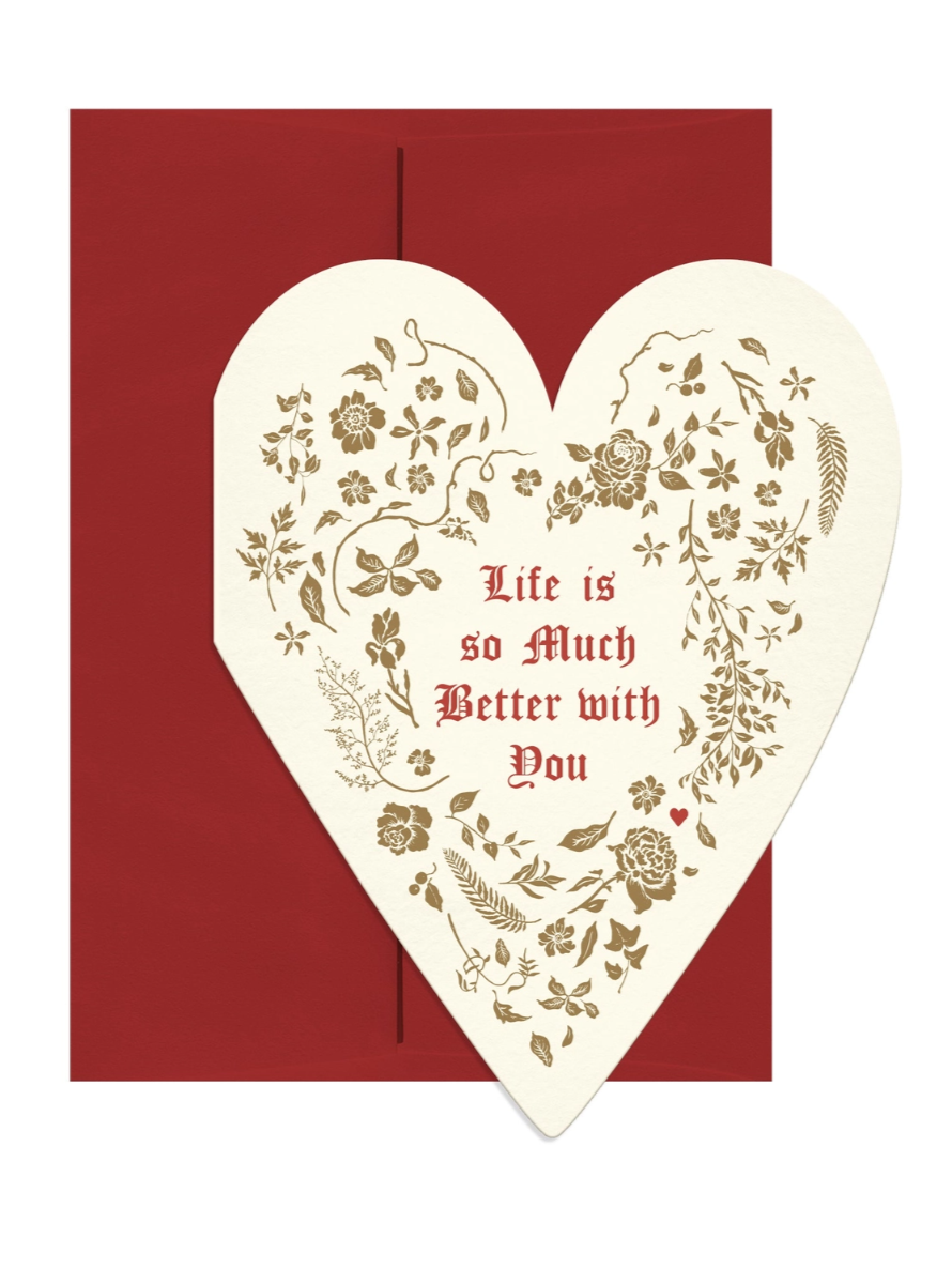 •BETTER WITH YOU• greeting card
