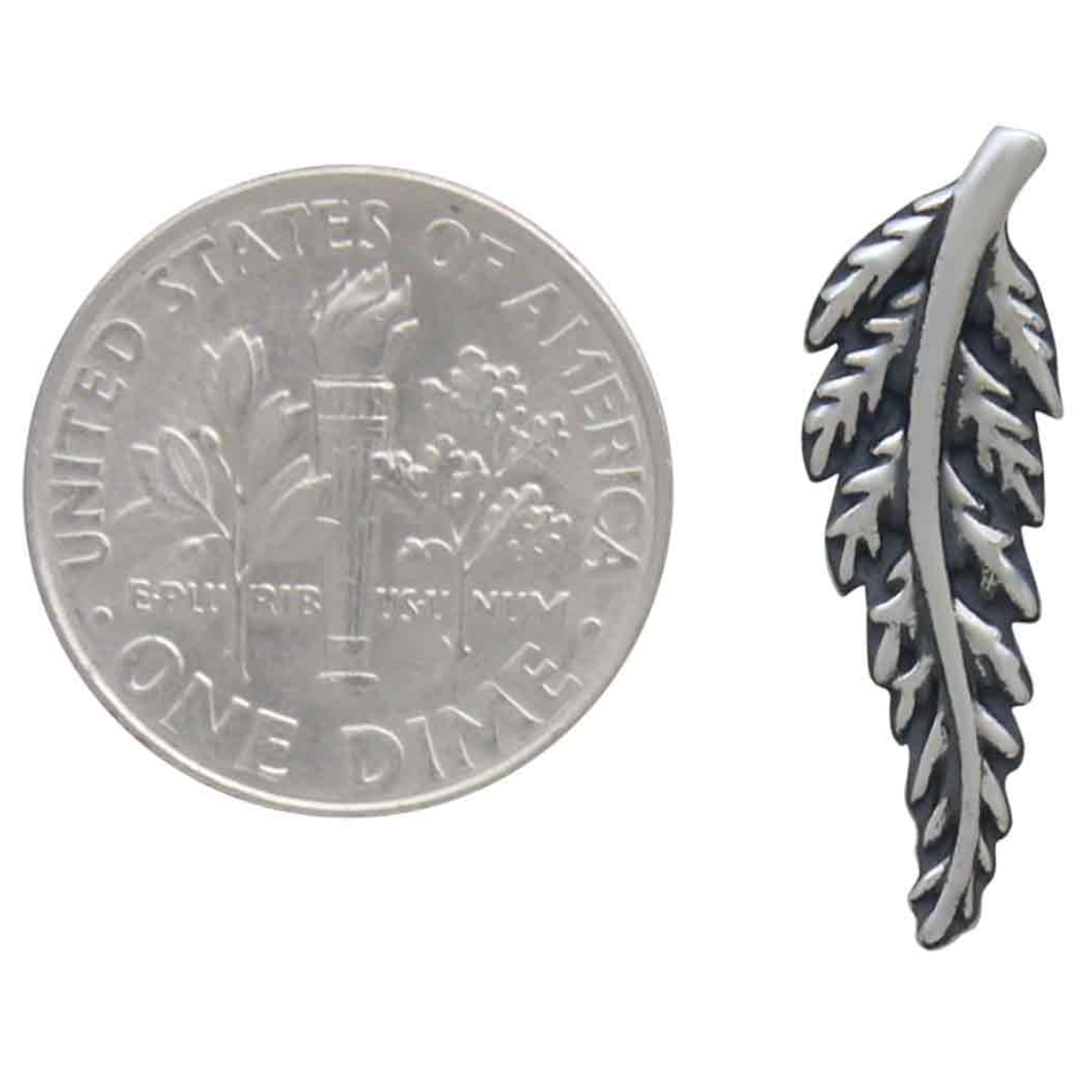 •FERN• recycled silver stud earrings