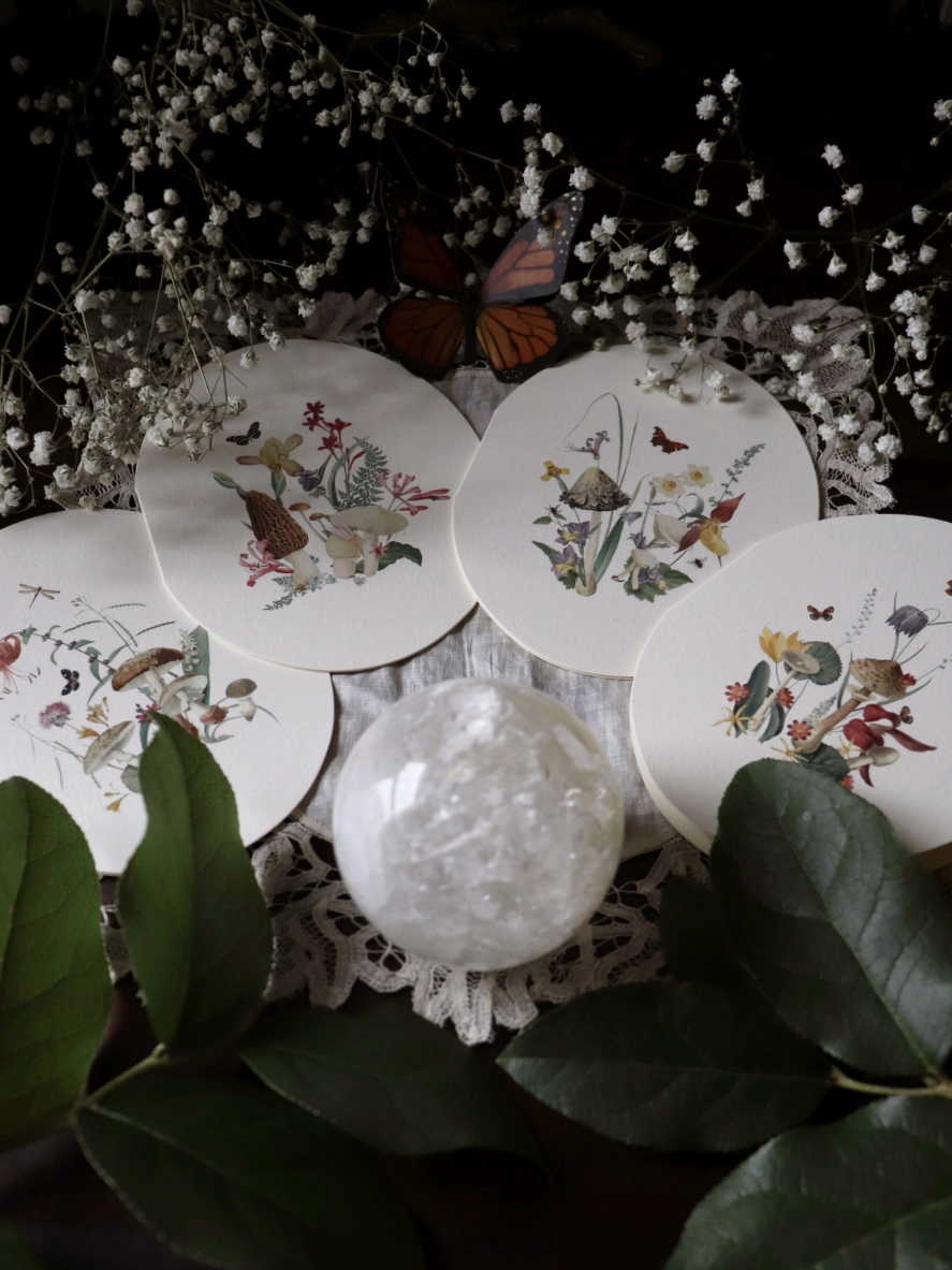 •TINY KINGDOM - PARASOL• greeting card