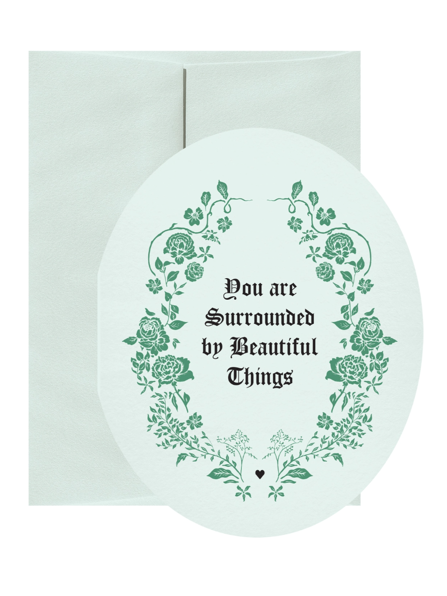•BEAUTIFUL THINGS• greeting card