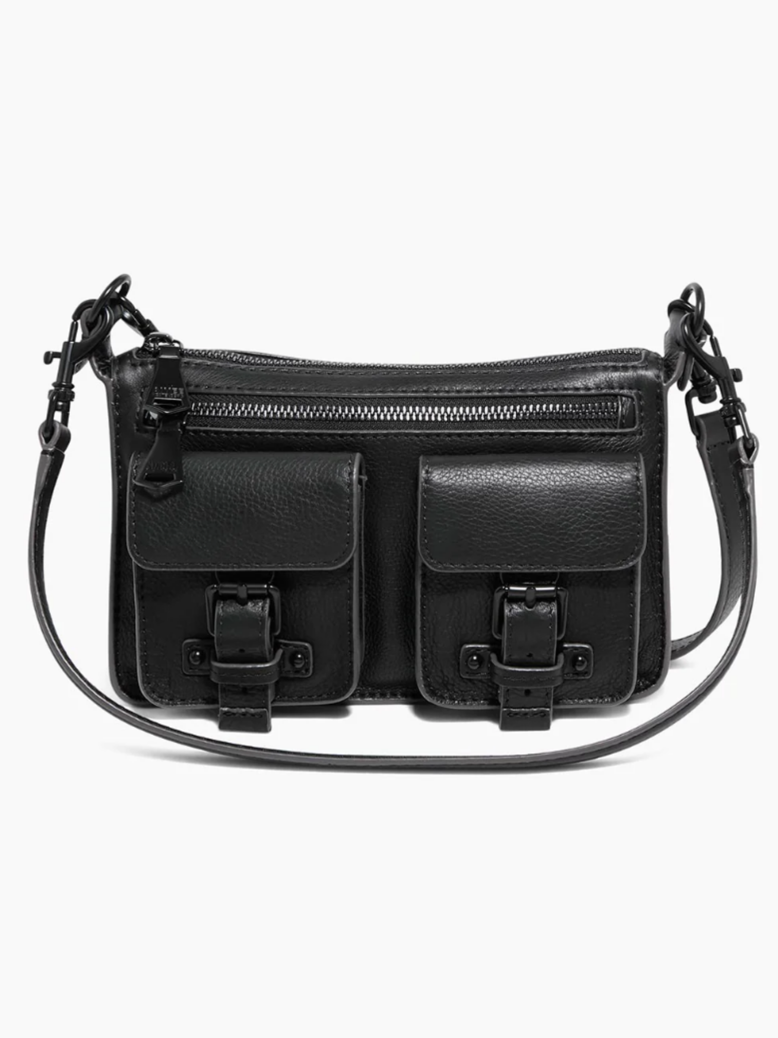 •SIDE SADDLE• black mini crossbody/shoulder bag