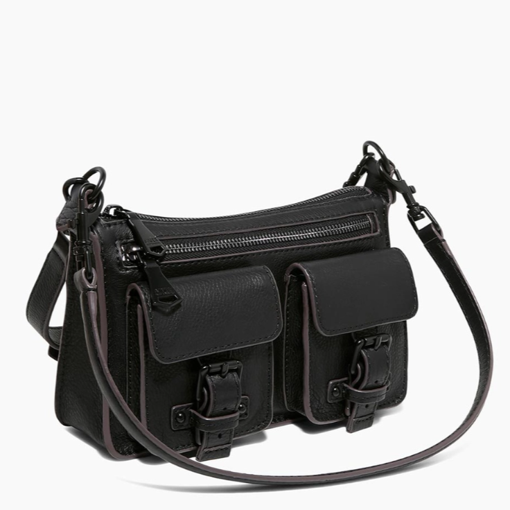 •SIDE SADDLE• black mini crossbody/shoulder bag