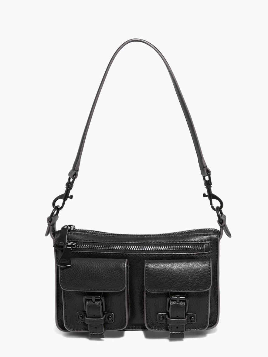 •SIDE SADDLE• black mini crossbody/shoulder bag