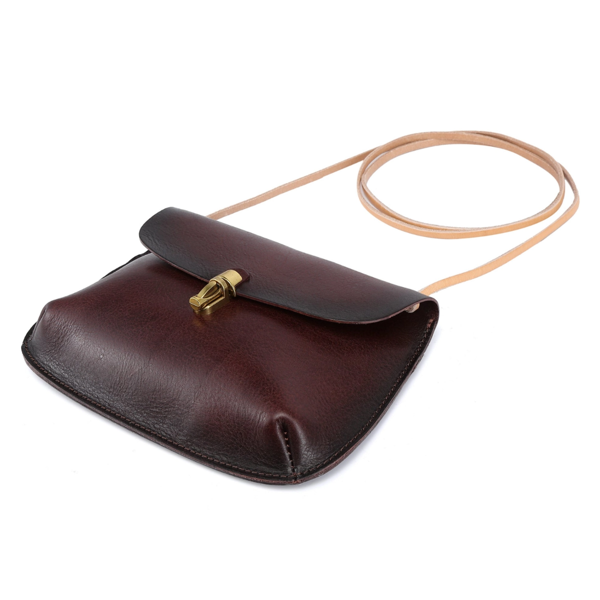 •BOONE• mahogany leather crossbody/shoulder bag