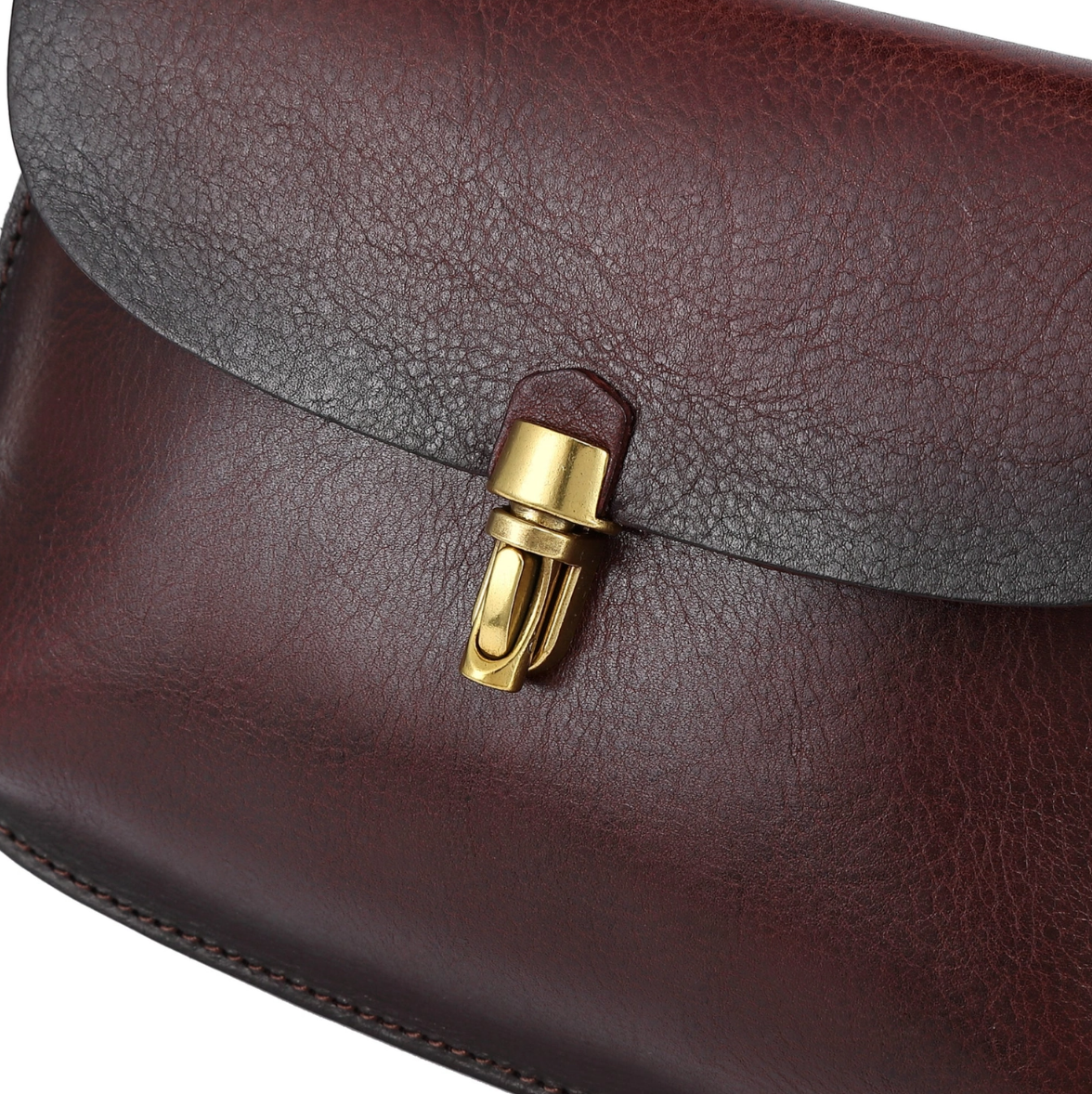 •BOONE• mahogany leather crossbody/shoulder bag