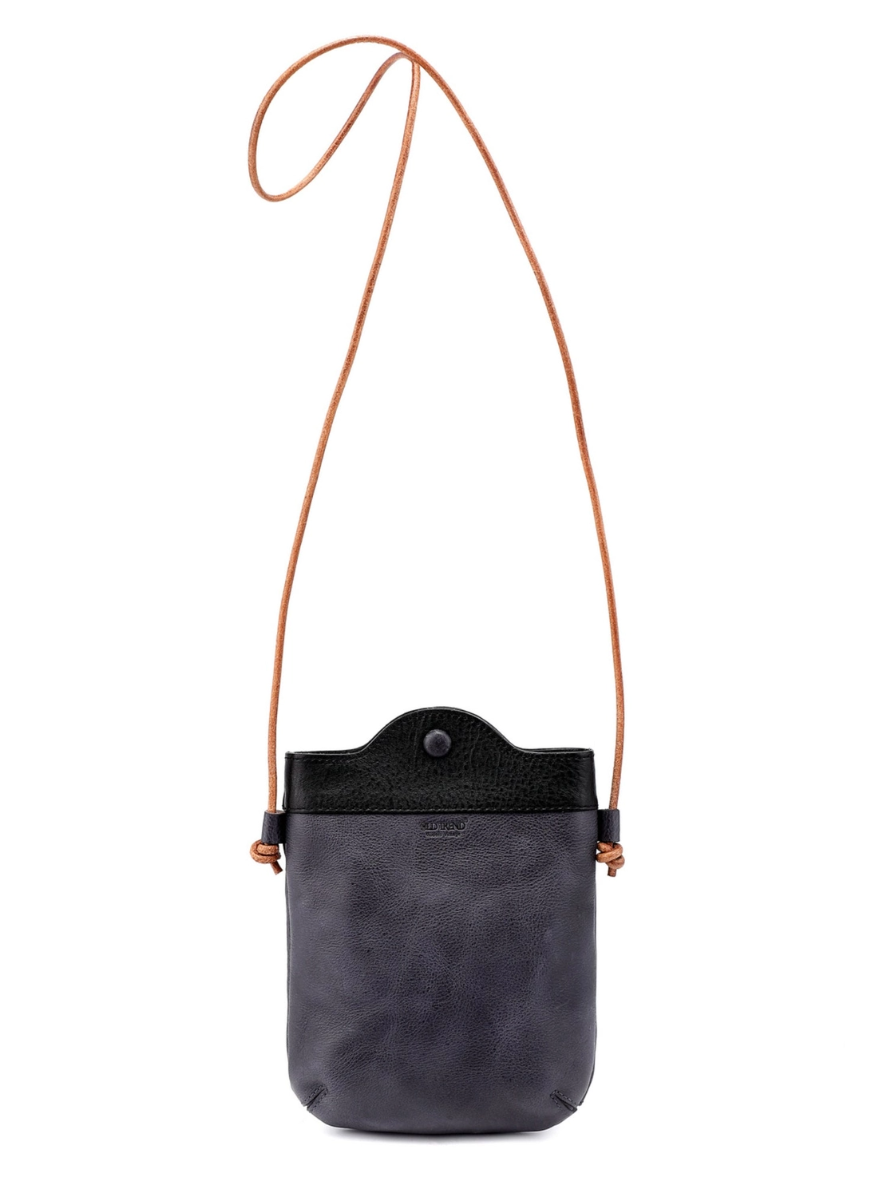 •PUEBLO• slate leather crossbody/shoulder bag