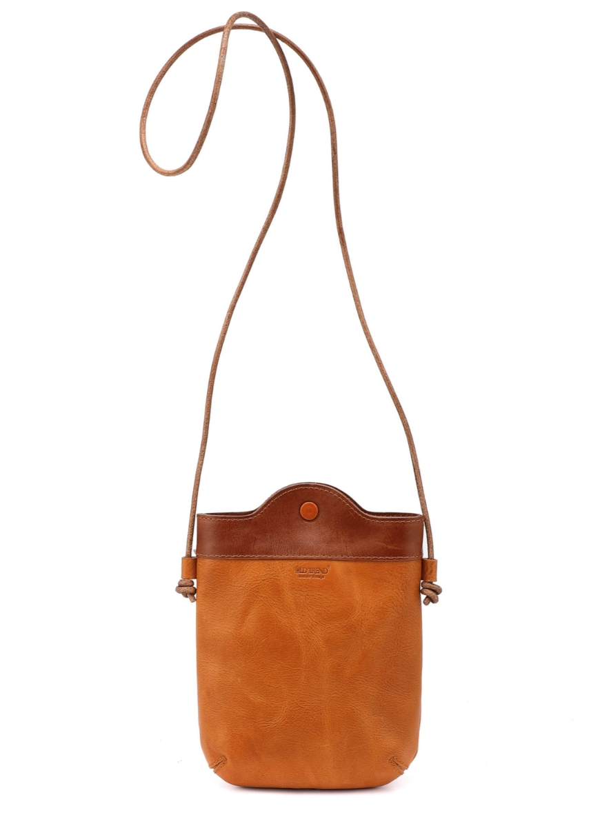 •PUEBLO• caramel leather crossbody/shoulder bag