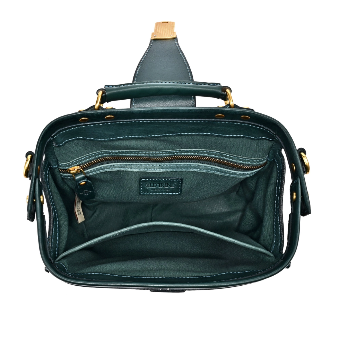 •BURLINGTON• deep sea leather doctor satchel/crossbody