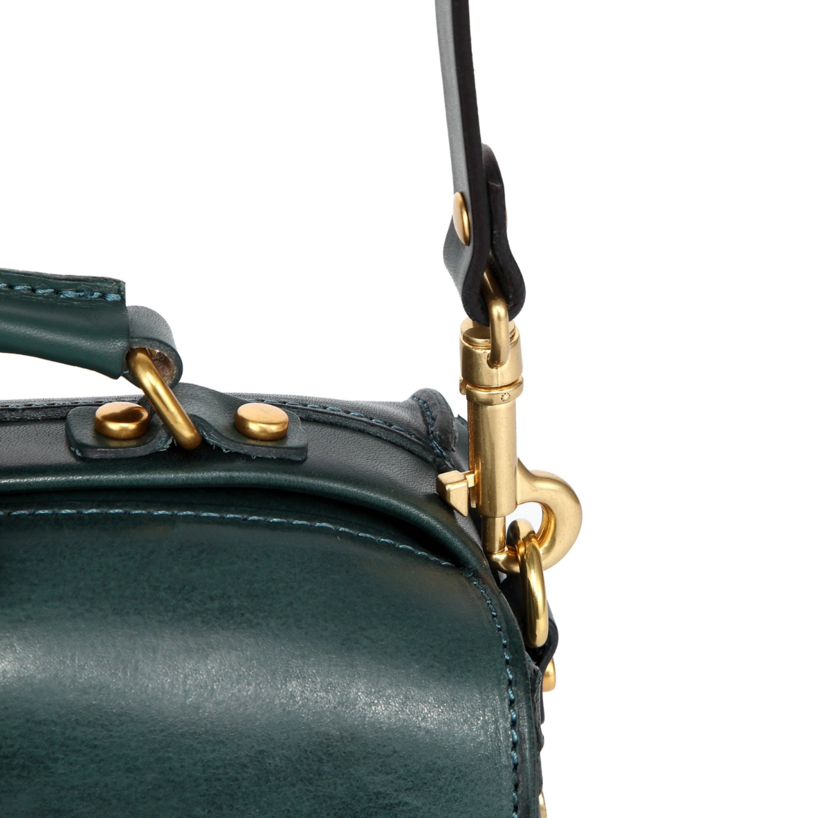 •BURLINGTON• deep sea leather doctor satchel/crossbody