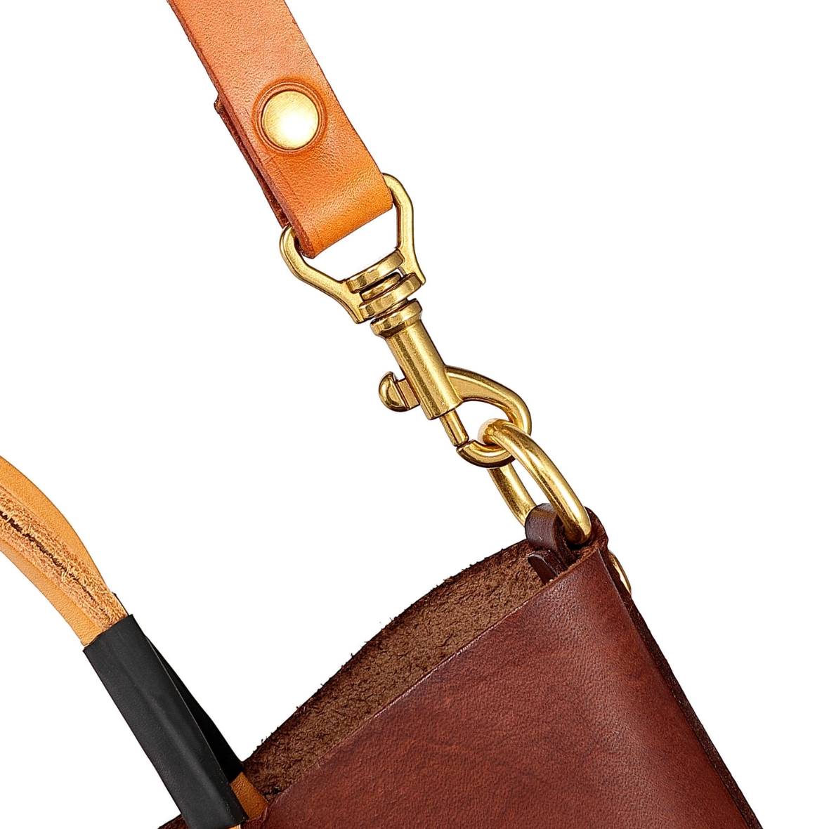 •CHARLOTTE• mahogany mini leather crossbody/tote bag