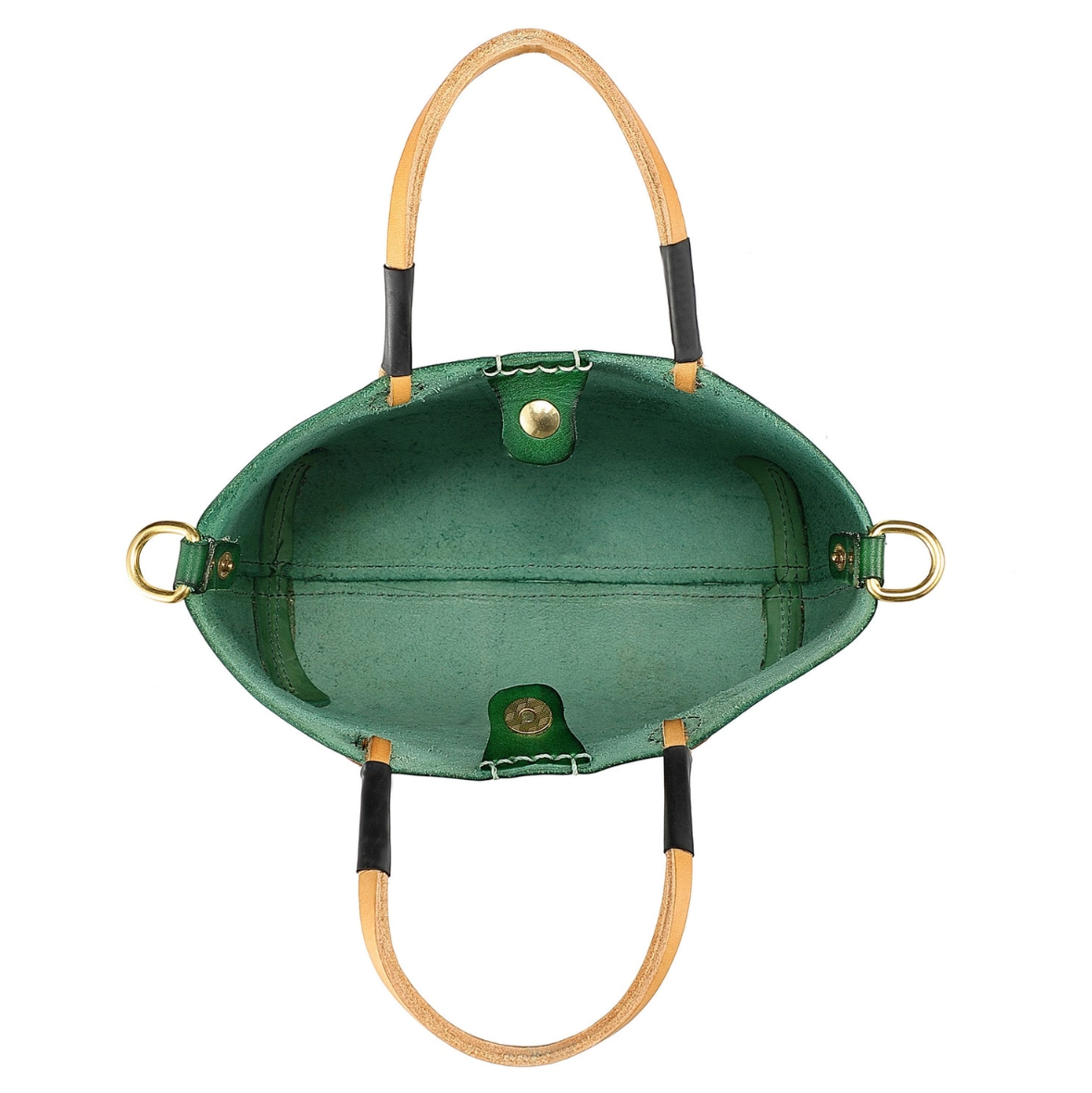 •CHARLOTTE• kelly green mini leather crossbody/tote bag