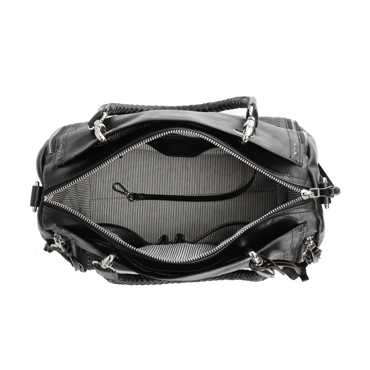 •RENO• black leather crossbody/shoulder bag