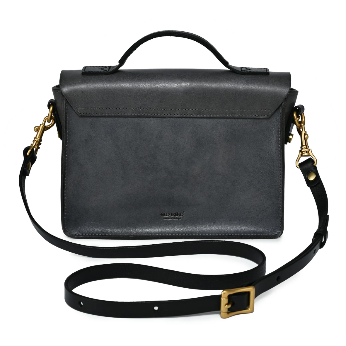 •PARIS• slate leather mini satchel/crossbody