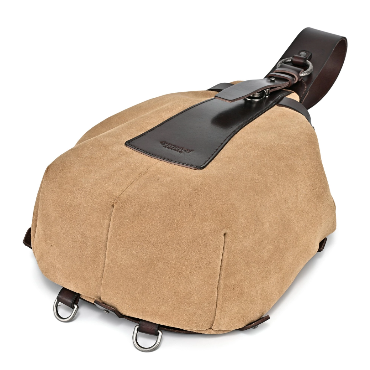•LISBON• taupe leather sling bag