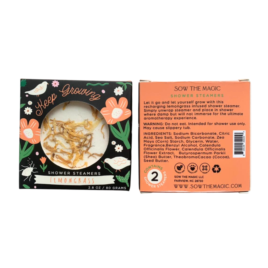 •KEEP GROWING• lemongrass shower steamer set