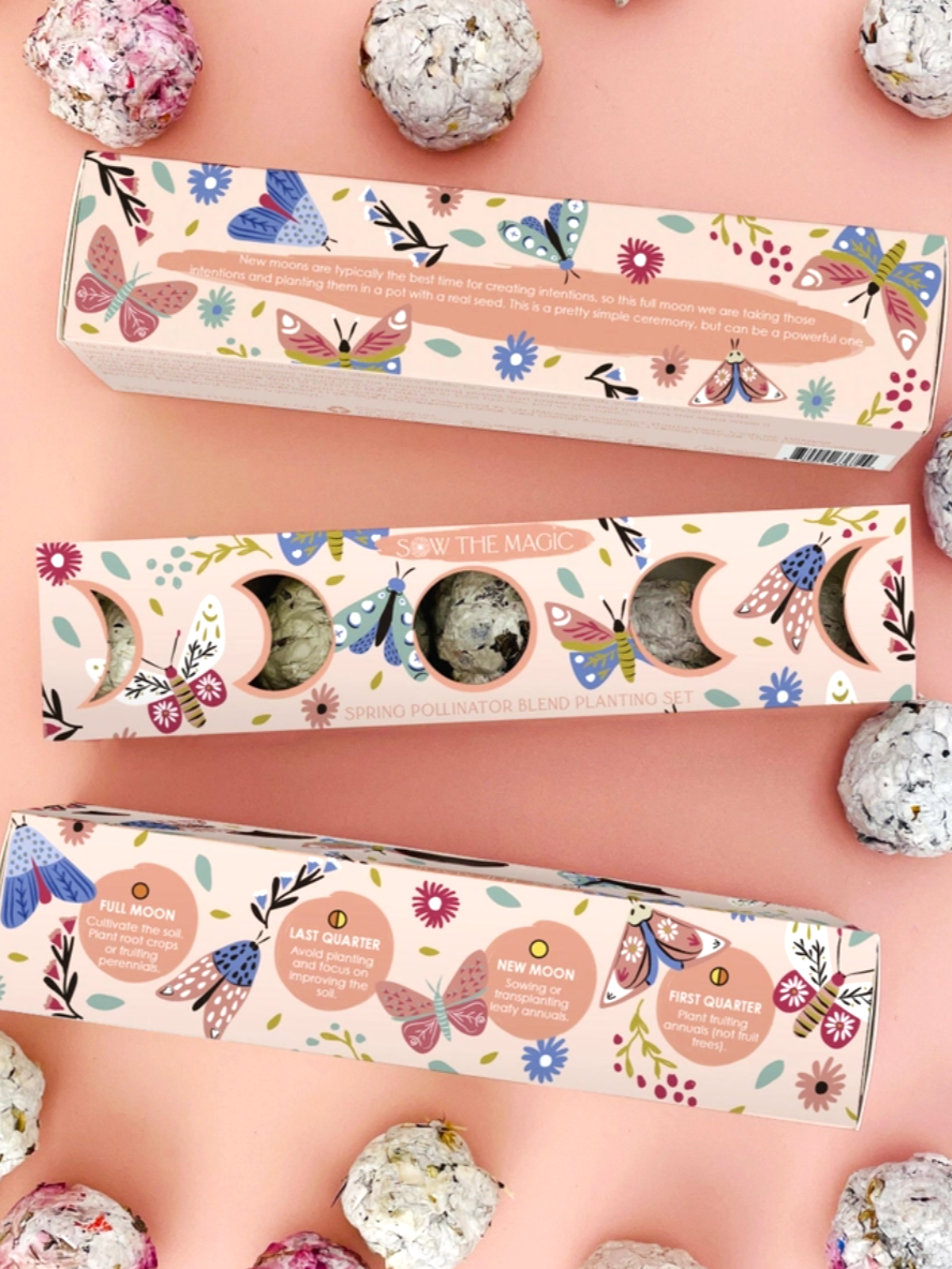 •SEEDS - SPRING POLLINATORS• ball planting set