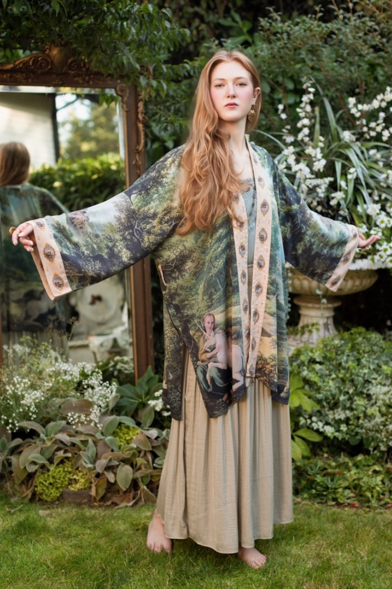 •MYTHMAKER• bamboo cardigan with tie