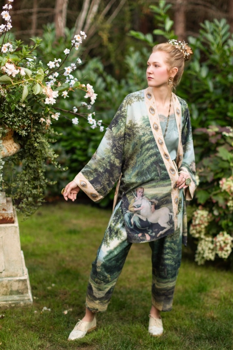 •MYTHMAKER• bamboo cardigan with tie