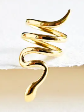 •SERPENT• adjustable brass ring