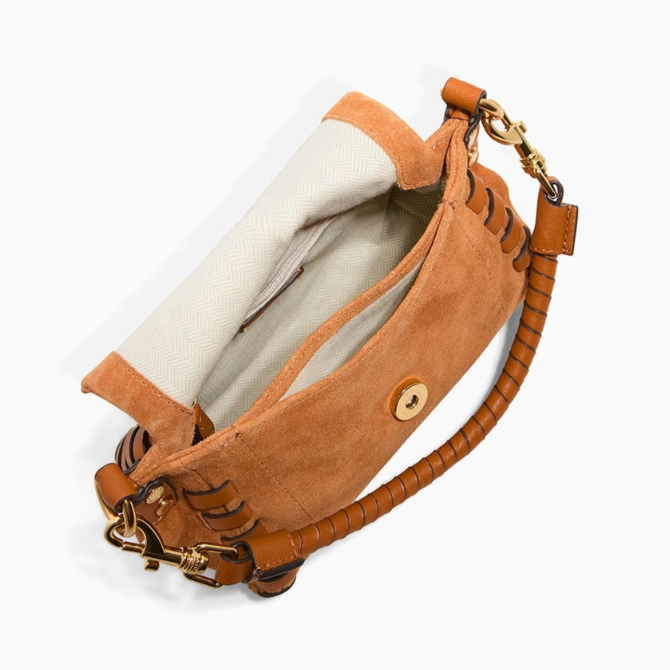 •ZEN• toffee suede mini crossbody/handbag