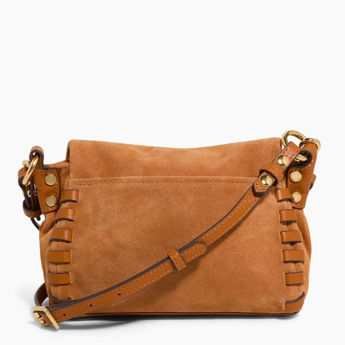 •ZEN• toffee suede mini crossbody/handbag