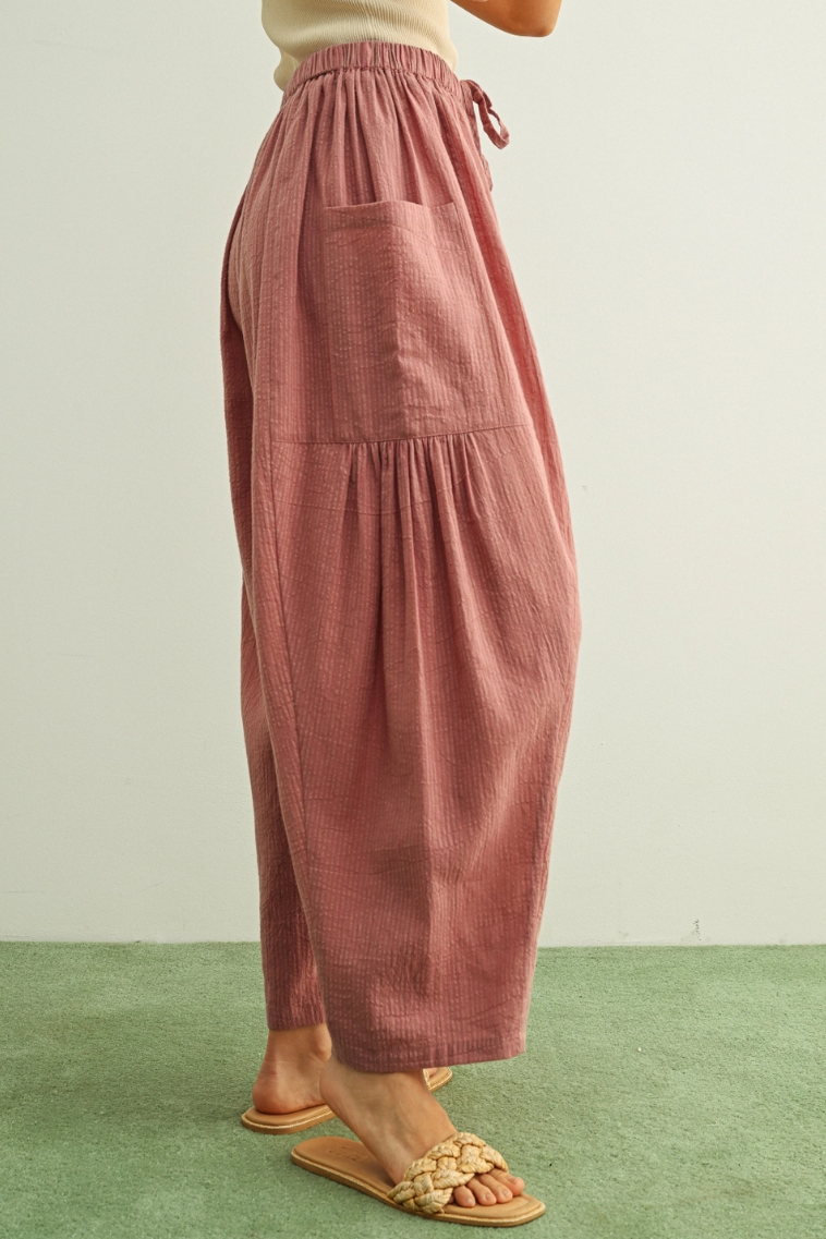 •QUINN• pleated side pocket pants