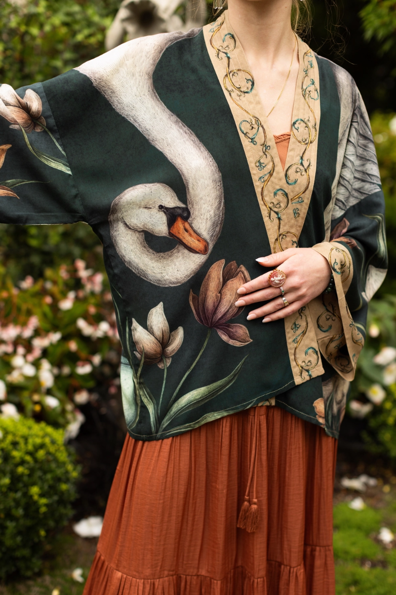 •UNDER MY WING• cropped bamboo cardigan