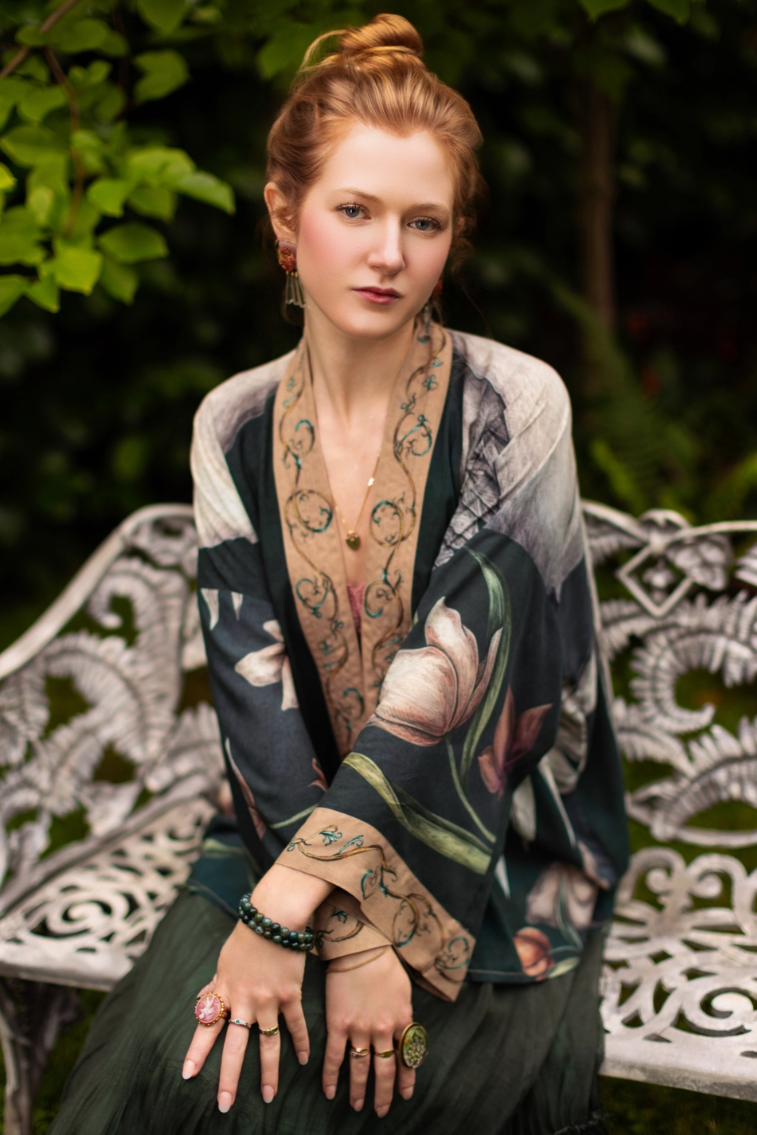 •UNDER MY WING• cropped bamboo cardigan