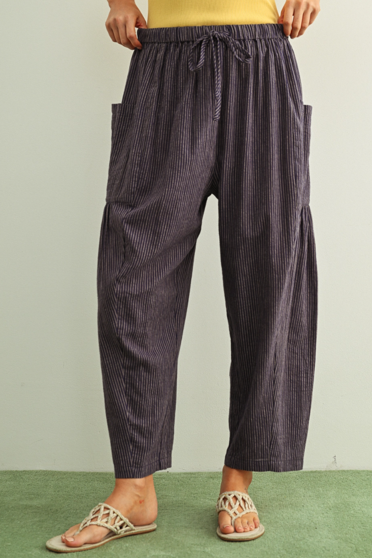 •QUINN• pleated side pocket pants