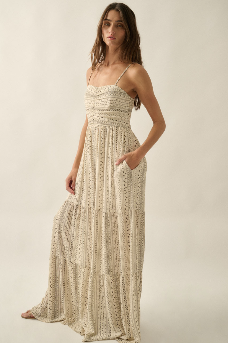 •CLEO• tiered wide leg jumpsuit
