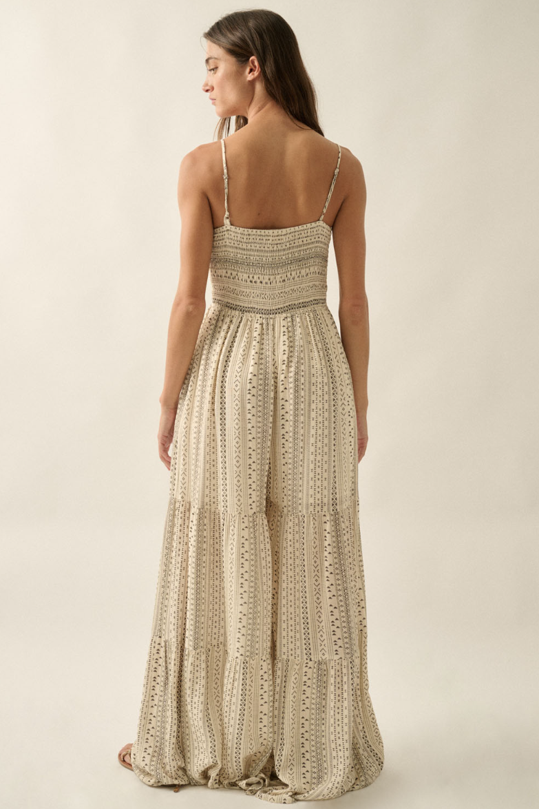 •CLEO• tiered wide leg jumpsuit