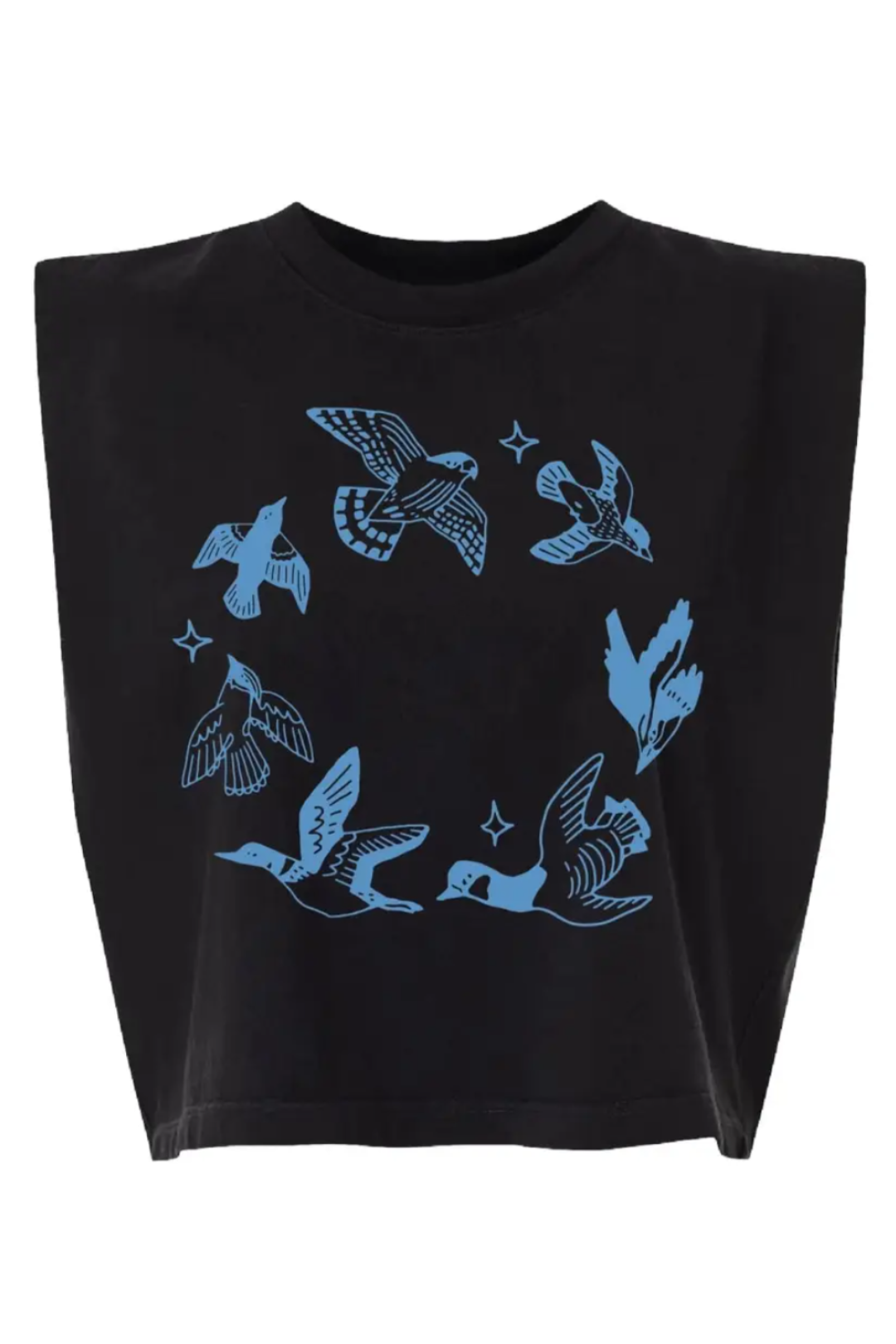 •BIRDS OF A FEATHER• cotton muscle tee (USA)