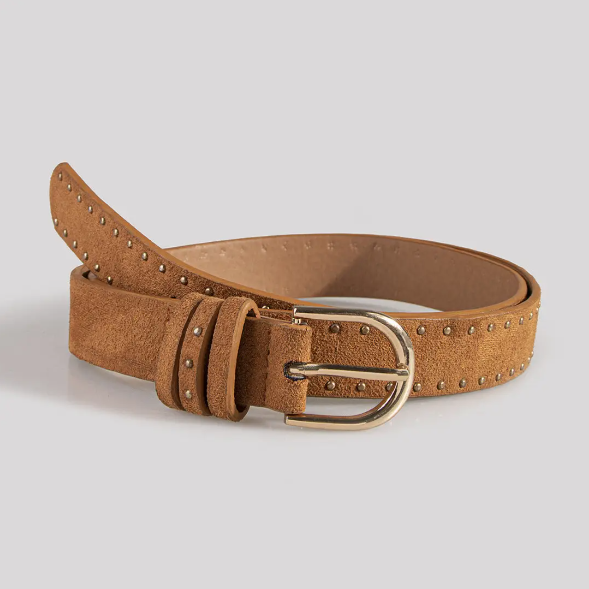 •BELT• studded suede