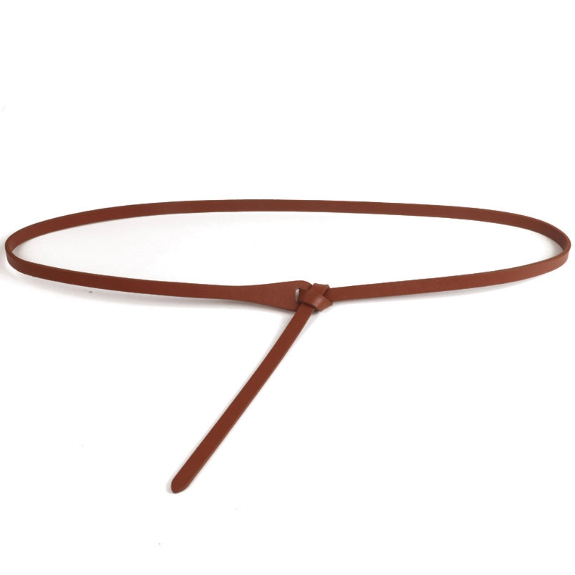 •BELT• threaded skinny leather