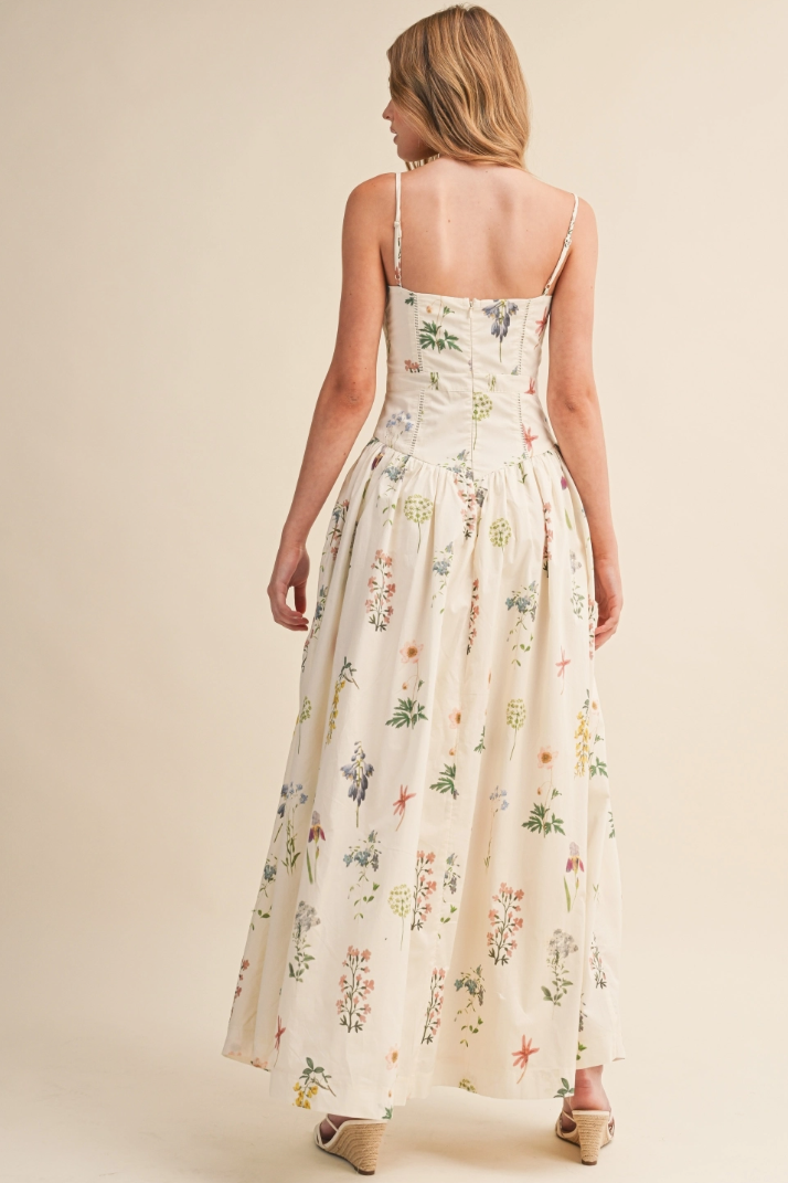 •ANASTASIA• floral drop waist maxi dress